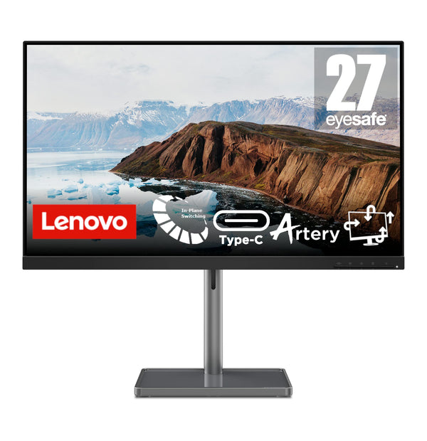 Lenovo L27m-30 27 Inch PC Monitor | FHD, 1080p, 75Hz, IPS, 6ms, HDMI and VGA, USB-C