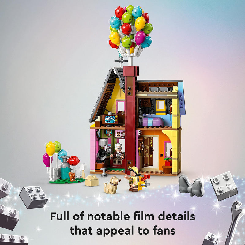 LEGO 43217 Disney and Pixar ‘Up’ House Buildable Toy with Balloons, Carl, Russell and Dug Figures, Collectible Model Set, Disney's 100th Anniversary Series, Iconic Gift Idea