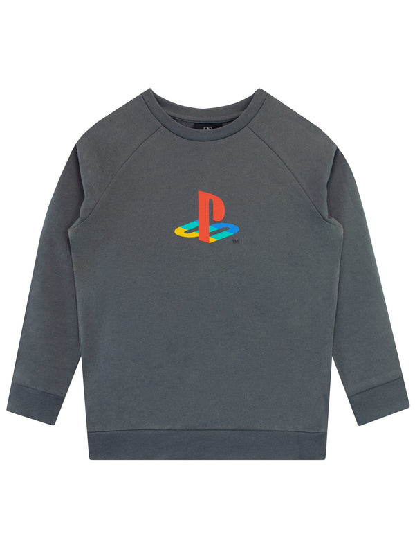 PlayStation Boys Sweatshirt Long Sleeve Jumper Daywear for Kids Grey 9 to 10 Years