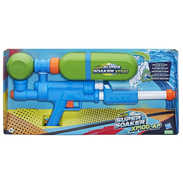 Nerf Super Soaker XP100 Water Blaster – Air-Pressurised Continuous Blast – Removable Tank – For Kids, Teens, Adults