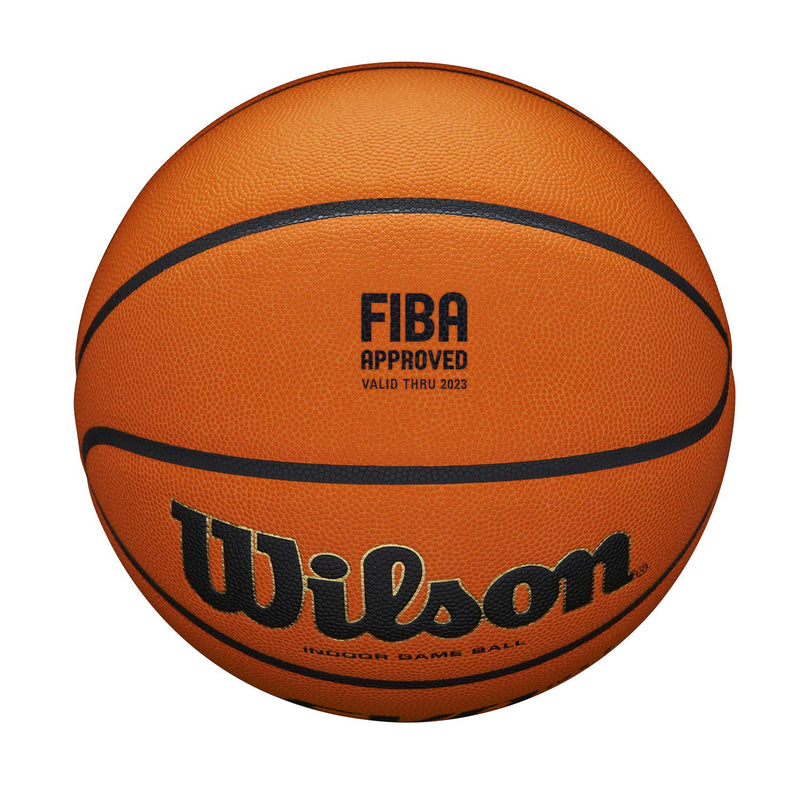 Wilson Basketball EVO NXT FIBA GAME BALL, Mixed Leather, Ideal for Indoor, Size 7, Brown, WTB0965XB