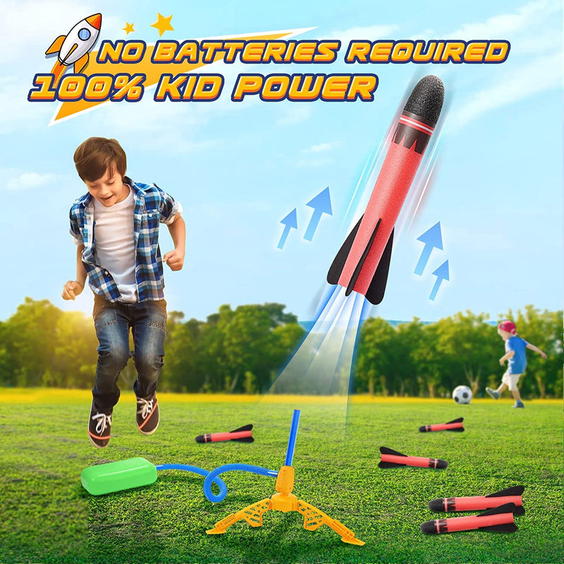 Anginne Boy Toys for 3-12 Years Old Boys, Kids Toys Garden Toys Boys Girls Gifts Age 3-9 Year Old Boys Toys Age 3-9 Outdoor Birthday Gifts for Kids Stomp Toy Rockets Garden Games Gifts for Kids