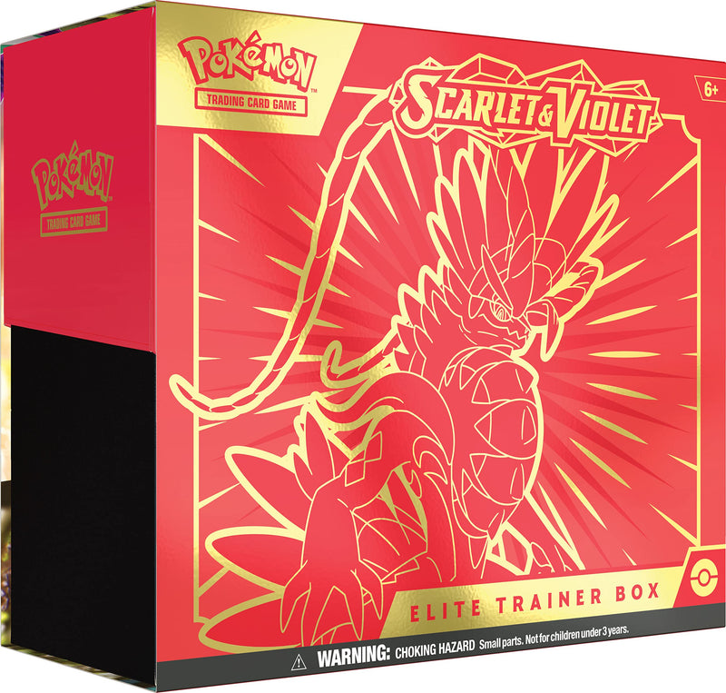 Pokémon TCG: Scarlet and Violet Elite Trainer Box - Koraidon (1 Full Art Promo Card, 9 Boosters and Premium Accessories)