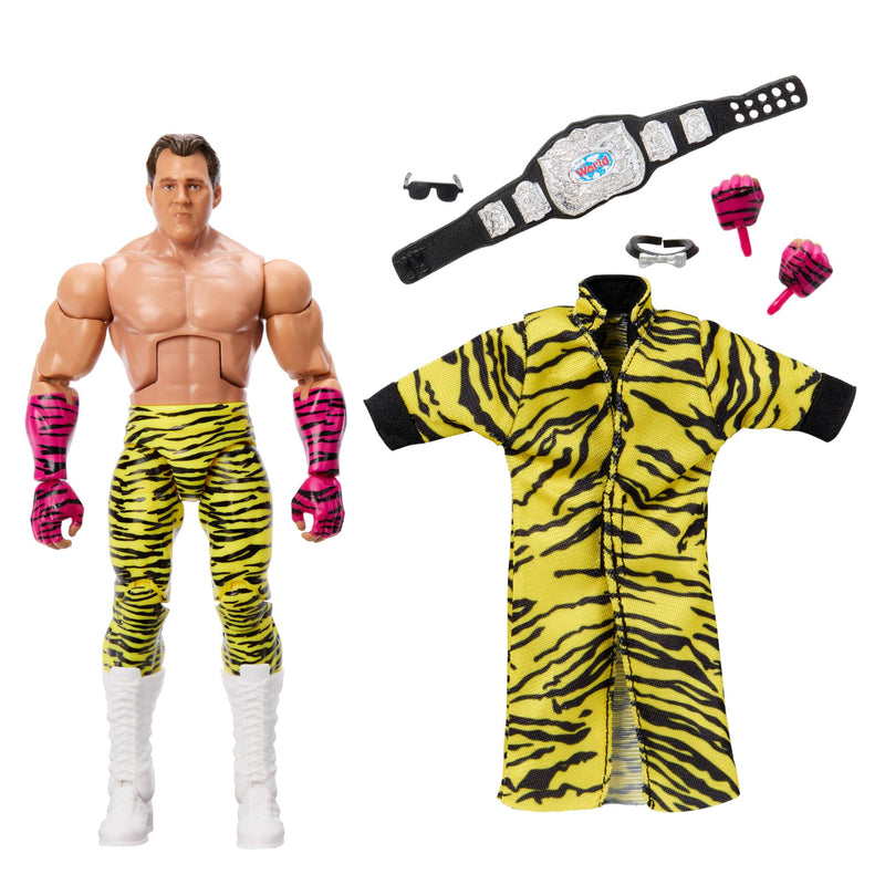 WWE Elite Action Figure & Accessories, 6-inch Collectible Brutus Beefcake with 25 Articulation Points, Life-Like Look & Swappable Hands, HTX26