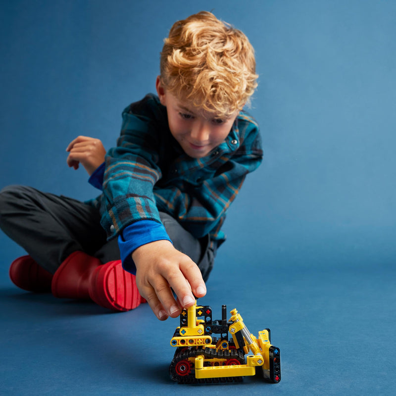 LEGO Technic Heavy-Duty Bulldozer Set, Construction Vehicle Toy for Kids, Boys and Girls with Realistic Features for Imaginative Play, Small Gift Idea 42163