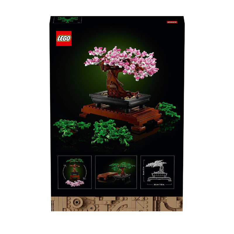 LEGO 10281 Icons Bonsai Tree Set for Adults, Plants Home Décor Set with Flowers, DIY Projects, Relaxing Creative Activity, Valentine's Day Treat, Gifts for Women, Men, Her & Him, Botanical Collection