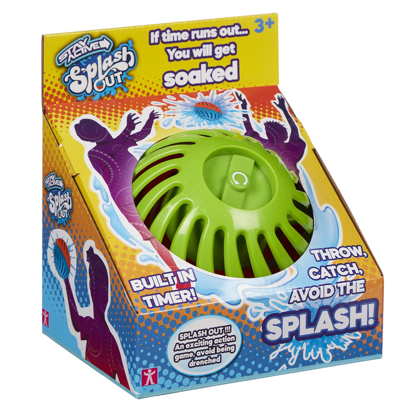 STAY ACTIVE SPLASH OUT throwing & catching water bust with timer balloon indoor outdoor activity fun family toy game boys girls game