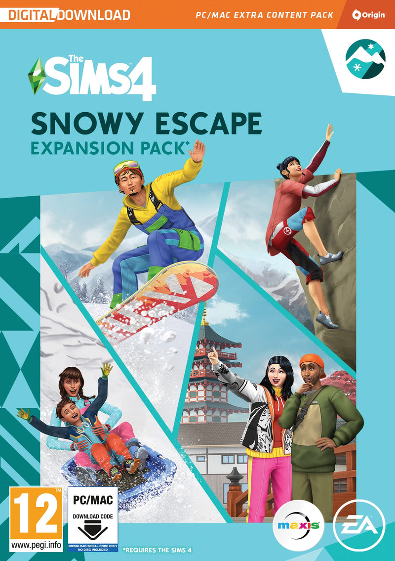 The Sims 4 Snowy Escape (EP10)| Expansion Pack | PC/Mac | VideoGame | PC Download Origin Code | English