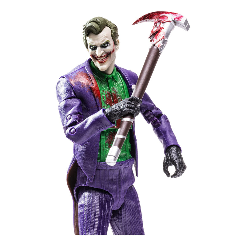 McFarlane Toys, 7-inch The Joker (Bloody) Mortal Kombat 11 Figure with 22 Moving Parts, Collectible Mortal Kombat Figure with collectors stand base – Ages 14+