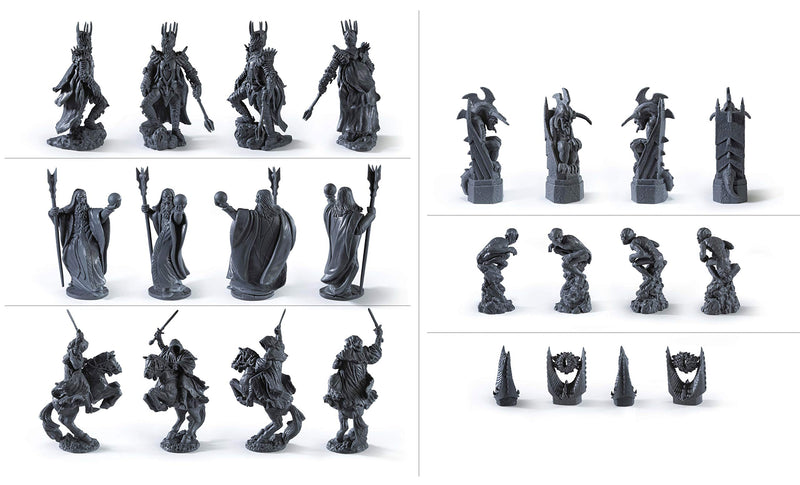 The Noble Collection The Lord of the Rings - Chess Set: Battle for Middle-Earth,Black, For 5 Players