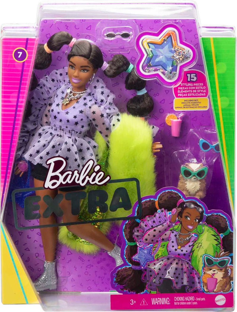 Barbie Extra Doll with Pigtails and Bobble Hair Ties