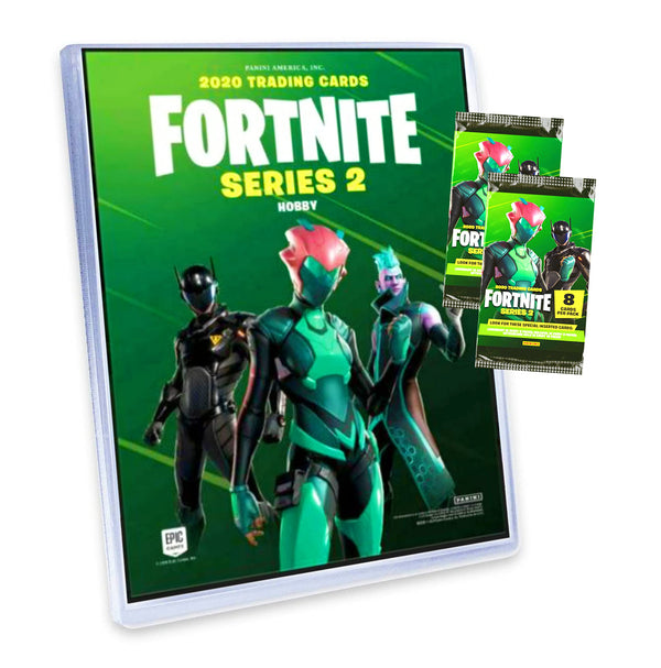 Panini Fortnite Cards Series 2 Trading Cards - Trading Cards (1 Folder + 2 Boosters)