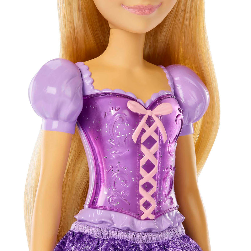 Disney Princess Rapunzel Doll, Tangled Rapunzel in Signature Clothing, Collectible Fashion Doll, Poseable Doll with Blonde Hair, Tiara Crown, Doll Accessories, Toys for Ages 3 and Up, One Doll, HLW03