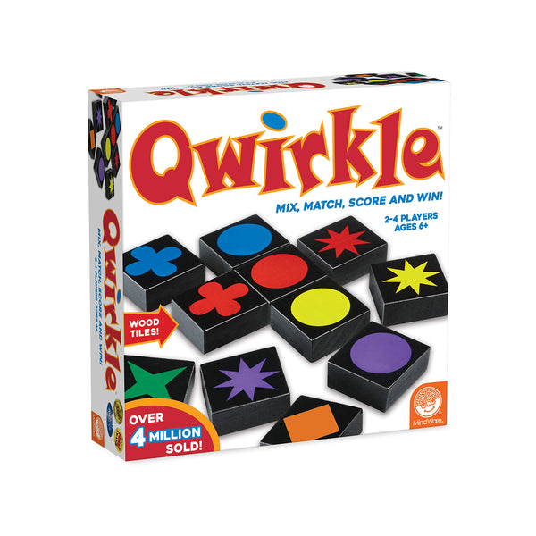 Mindware | Qwirkle UK Edition (NEW) | Board Game | Ages 5+ | 2-4 Players | 45 Minutes Playing Time