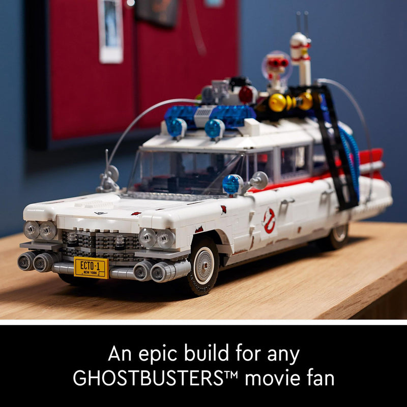 LEGO 10274 Icons Ghostbusters ECTO-1 Car Kit, Large Set for Adults, Gift Idea for Men, Women, Her, Him, Collectable Model for Display, Nostalgic Home Décor