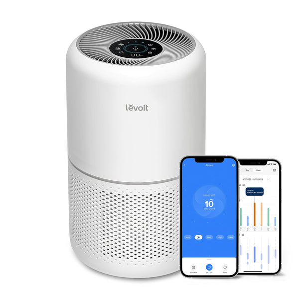 LEVOIT Smart Air Purifier for Home Bedroom, HEPA Air Filter with Real Time Air Quality Sensor, Removes Pollen Allergies Dust Odours, Alexa Enabled Air Cleaner with Quiet Auto Mode, Core300S