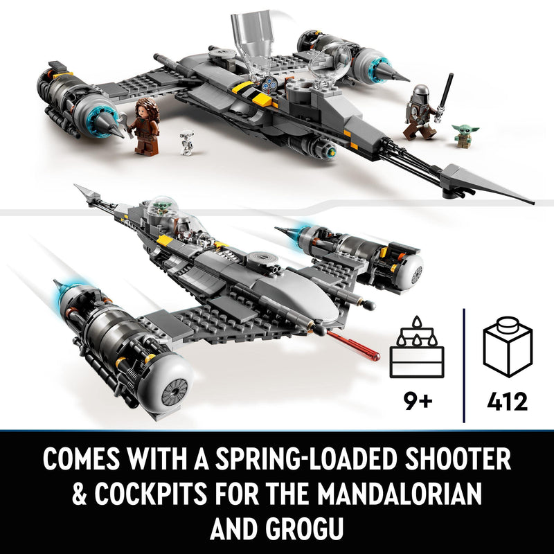 LEGO 75325 Star Wars The Mandalorian's N-1 Starfighter Building Toy, The Book of Boba Fett, Gift idea for Kids, Boys & Girls Age 9 Plus with Baby Yoda and Droid Figures