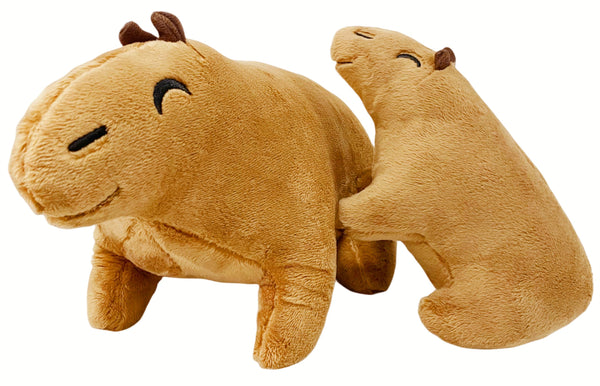 SPIRTUDE 2Pcs Capybara Plush, Capybara Stuffed Animal, Capybara Stuffed Toy, Cute Plushies Soft Plushie Doll Toy Gifts for Kids Girls Boys (30+20cm)