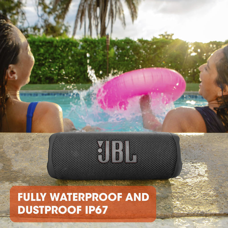 JBL Flip 6 Portable Bluetooth Speaker with 2-way speaker system and powerful JBL Original Pro Sound, up to 12 hours of playtime, in pink
