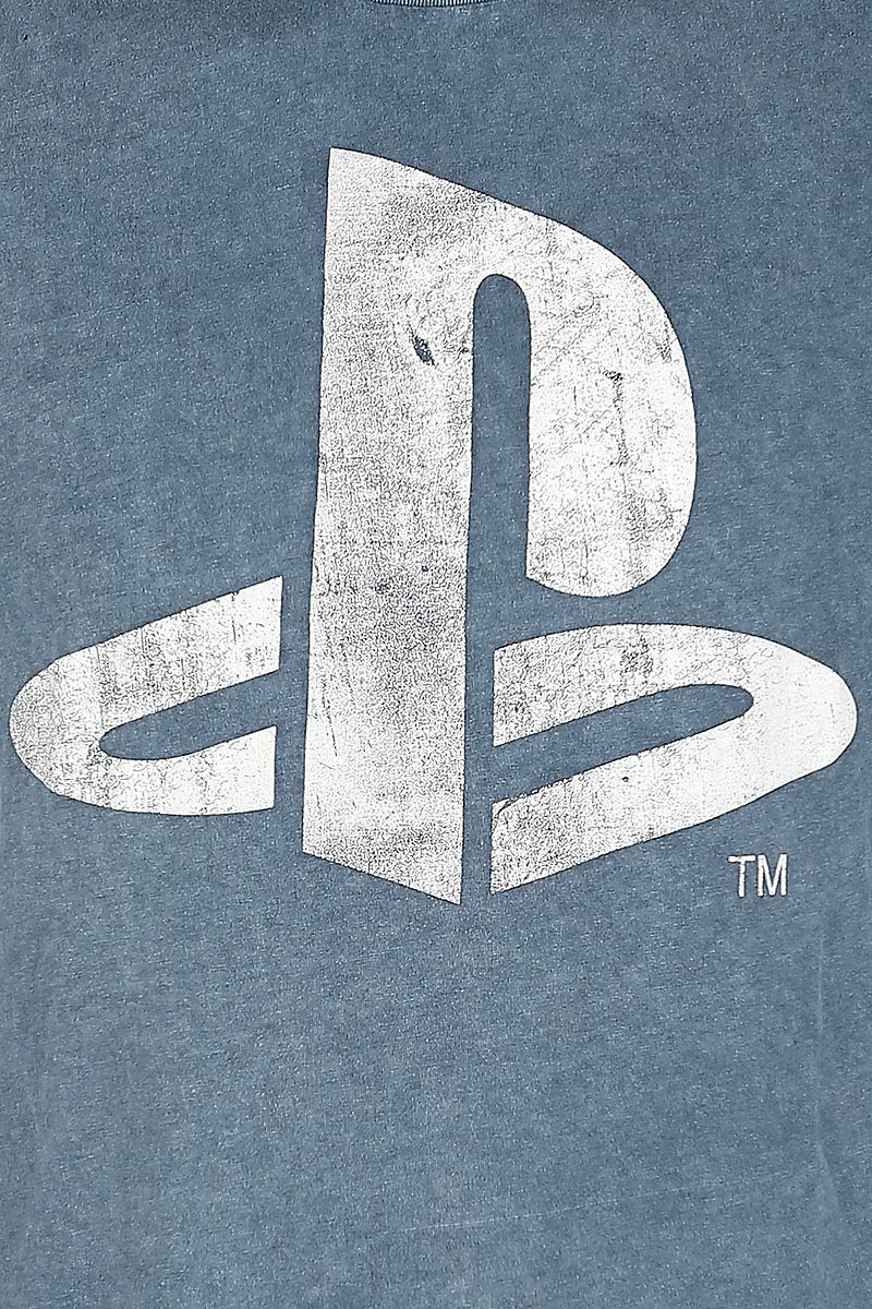 PlayStation Logo T-Shirt Blue XL