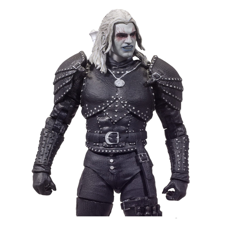 McFarlane Toys, Netflix The Witcher 7-inch Geralt of Rivia (Witcher Mode) Action Figure with 22 Moving Parts, The Witcher Season 2 Collectible Figure with Collectors Stand Base– Ages 12+