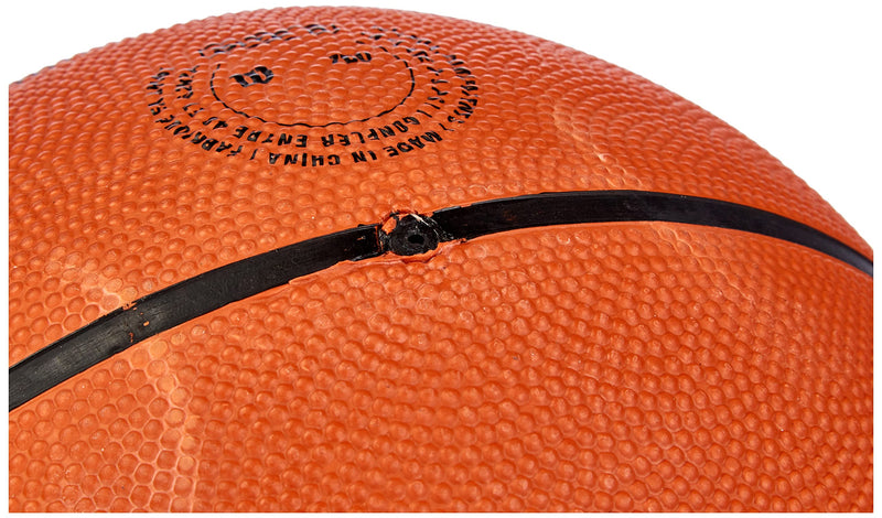 Wilson Men's MVP Basketball Rough Surfaces, Asphalt, Synthetic Floors, Orange/Black, 7