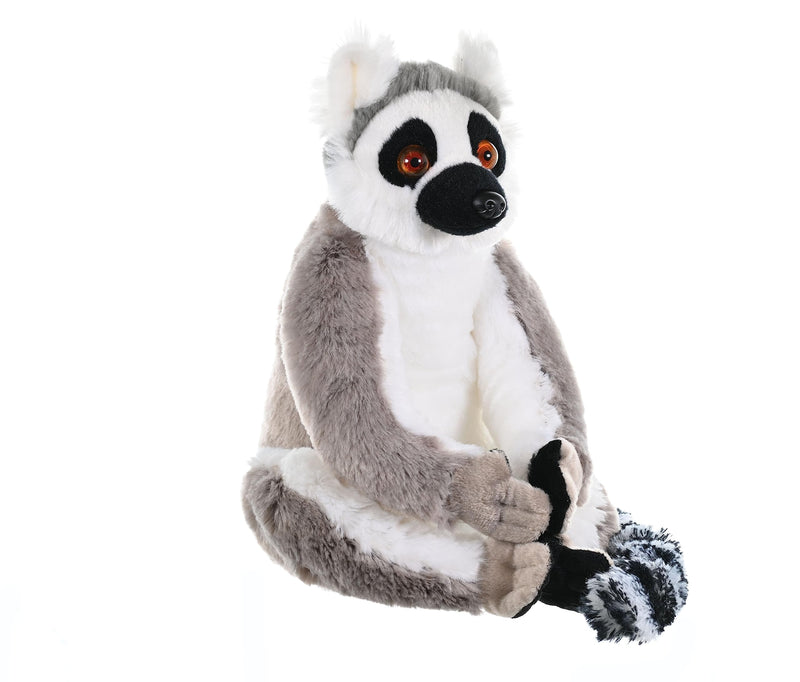 Wild Republic Ring Tailed Lemur Plush Soft Toy, Cuddlekins Cuddly Toys, Gifts for Kids 30 cm