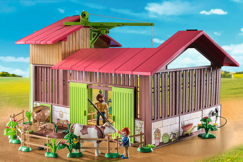 Playmobil 71304 Country Large farm, made of sustainable material with many functions and accessories, fun imaginative role play, playsets suitable for children ages 4+