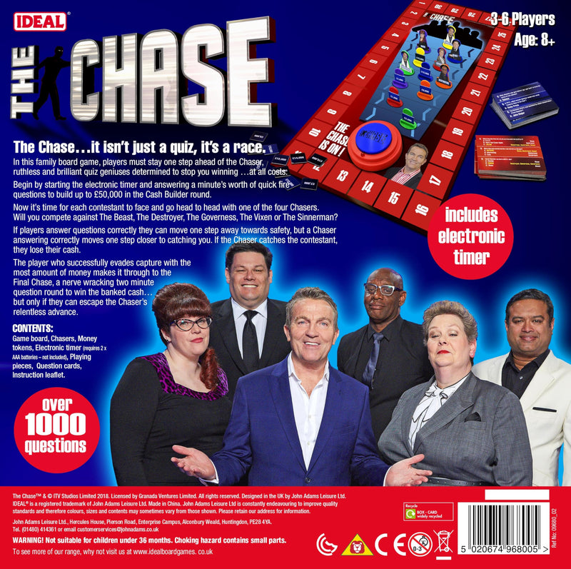 IDEAL | The Chase game: The Chase is on!| Family TV Show Board Game| For 3-6 Players | Ages 8+