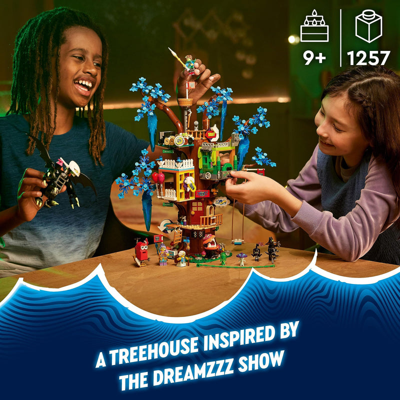 LEGO 71461 DREAMZzz Fantastical Tree House Toy Set, Build the Model in 2 Different Modes, with Mrs. Castillo, Izzie, Mateo and the Night Hunter Minifigures, Imaginative Play Toys Based on the TV Show