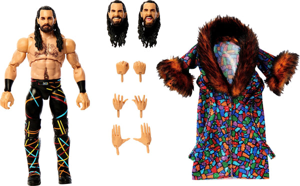 Mattel WWE Seth Rollins Ultimate Edition Action Figure with Interchangeable Accessories, Articulation & Life-Like Detail, 6-Inch, (HKT46)