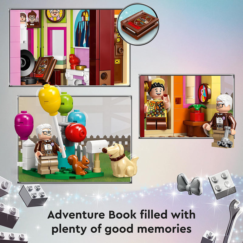 LEGO 43217 Disney and Pixar ‘Up’ House Buildable Toy with Balloons, Carl, Russell and Dug Figures, Collectible Model Set, Disney's 100th Anniversary Series, Iconic Gift Idea
