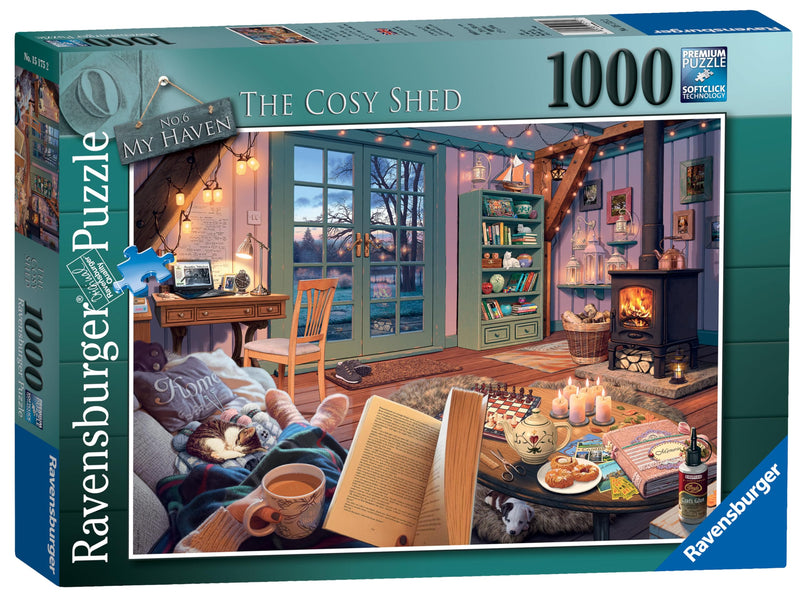 Ravensburger My Haven No.6 The Cosy Shed 1000 Piece Jigsaw Puzzle for Adults & for Kids Age 12 and Up