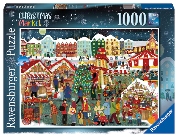 Ravensburger 17546 Magical Christmas Market 1000 Piece Festive Jigsaw Puzzle for Adults and Kids Age 12 Years Up