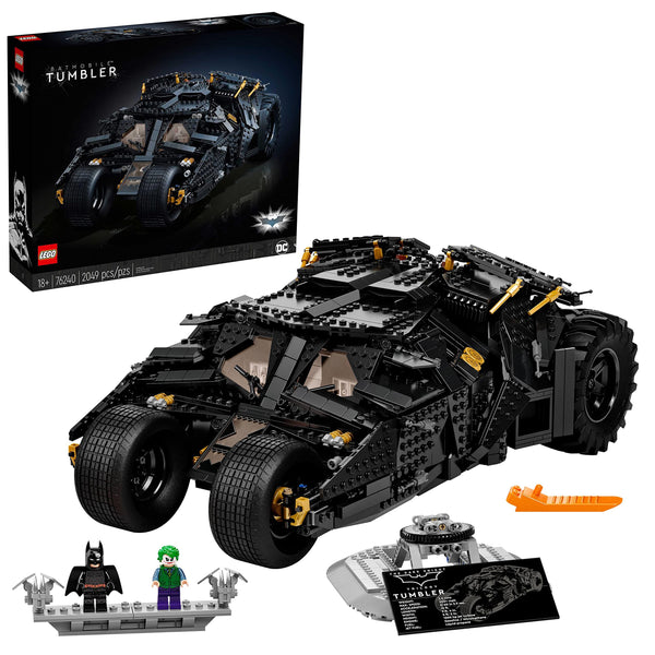 LEGO 76240 DC Batman Batmobile Tumbler Iconic Car Model from The Dark Knight Trilogy, Building Set for Adults, Collectible Display Gift Idea for Men, Women, Him or Her