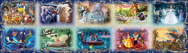 Ravensburger Disney Moments Filmstrip - 40,000 Piece Jigsaw Puzzle for Adults - Peter Pan, Beauty & The Beast, Cinderella & Snow White