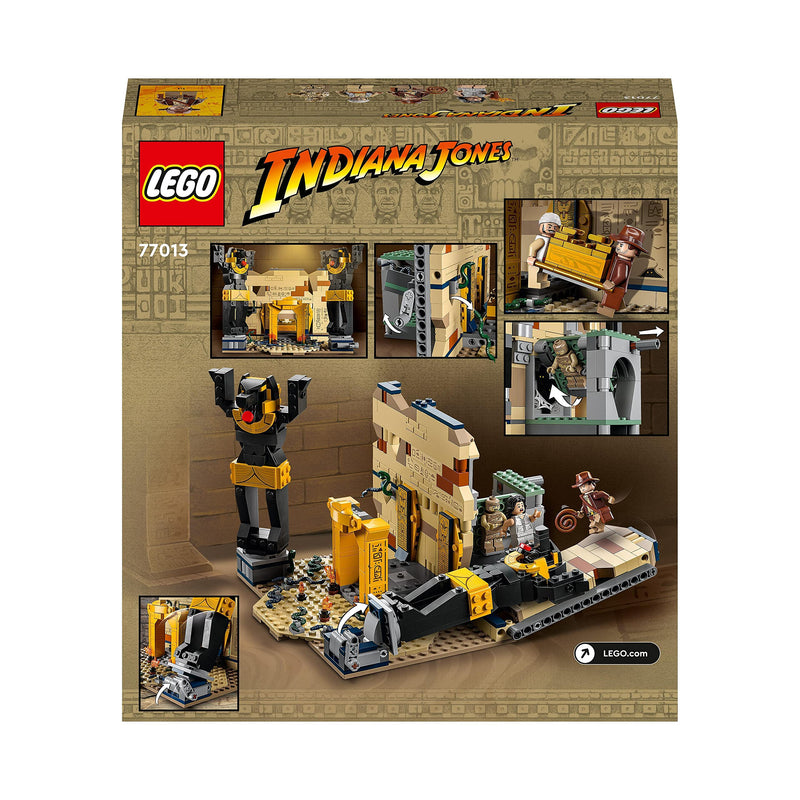 LEGO 77013 Indiana Jones Escape from the Lost Tomb Building Toy with Temple and Mummy Minifigure, Raiders of the Lost Ark Set, Birthday Gift Idea for Kids