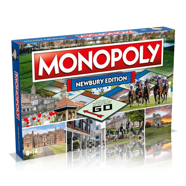 Winning Moves Newbury Monopoly Board Game, Tour around the board, buy, sell and trade your way to success, makes a great gift for ages 8 plus