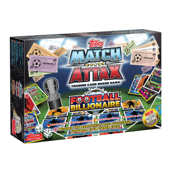 Football Billionaire Match Attax Edition Family Board Game For Kids and Adults | Ages 6+ | A Trading & Family Strategy Game for 2-6 Players as Seen on Dragon's Den