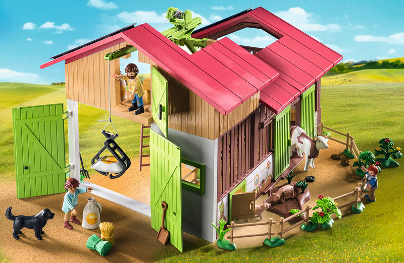 Playmobil 71304 Country Large farm, made of sustainable material with many functions and accessories, fun imaginative role play, playsets suitable for children ages 4+