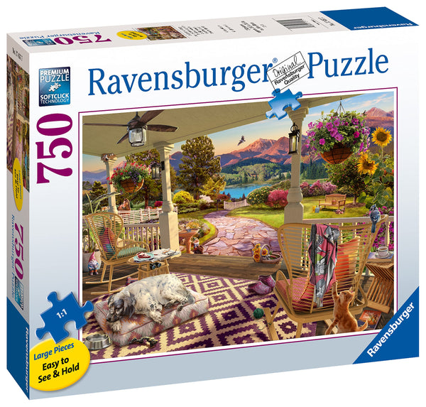 Ravensburger Cozy Front Porch View 750 Piece Jigsaw Puzzle for Adults and Kids Age 12 Years Up