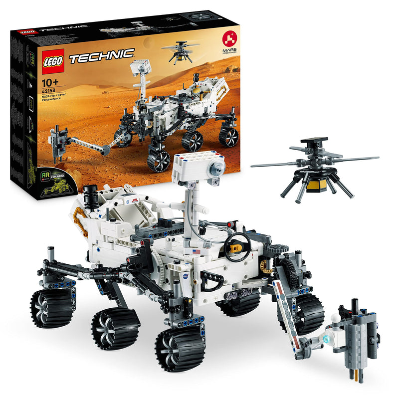 LEGO 42158 Technic NASA Mars Rover Perseverance Space Set with AR App Experience, Science Discovery Set, Learn About Vehicle Engineering, Construction Toy, Birthday Gift for Kids 10 Years and Up