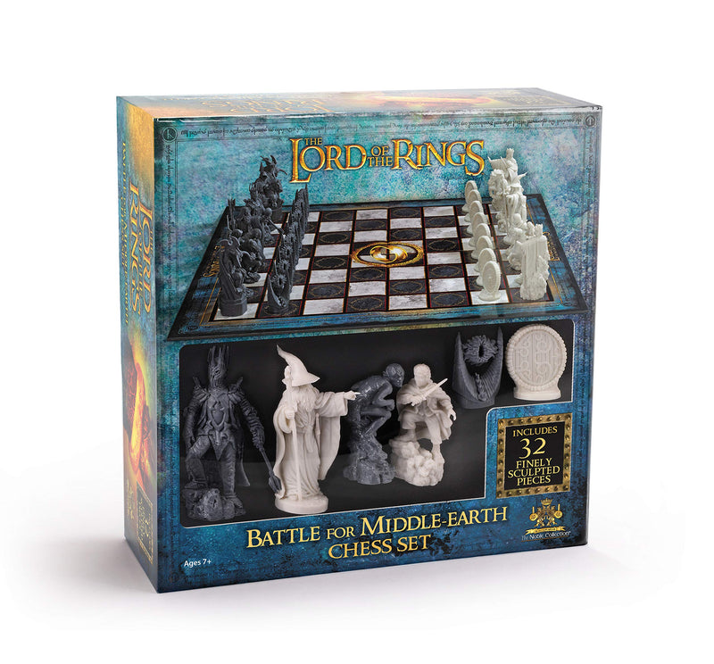 The Noble Collection The Lord of the Rings - Chess Set: Battle for Middle-Earth,Black, For 5 Players