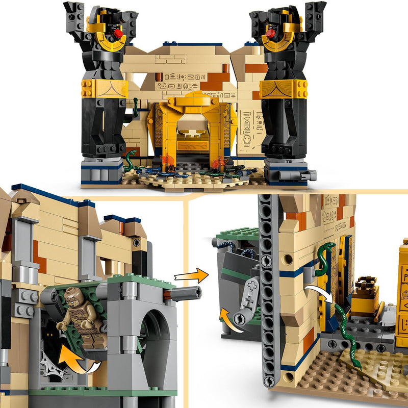 LEGO 77013 Indiana Jones Escape from the Lost Tomb Building Toy with Temple and Mummy Minifigure, Raiders of the Lost Ark Set, Birthday Gift Idea for Kids