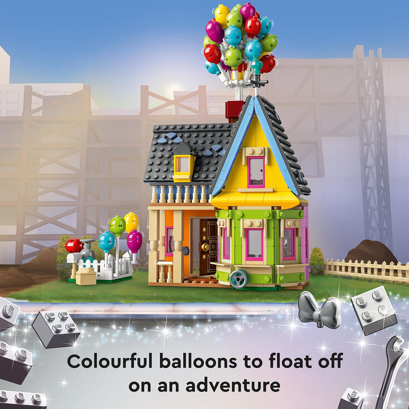 LEGO 43217 Disney and Pixar ‘Up’ House Buildable Toy with Balloons, Carl, Russell and Dug Figures, Collectible Model Set, Disney's 100th Anniversary Series, Iconic Gift Idea