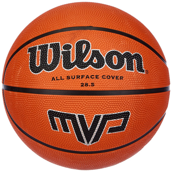 Wilson Men's MVP Basketball Rough Surfaces, Asphalt, Synthetic Floors, Orange/Black, 7