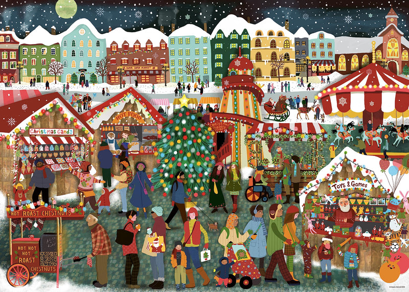 Ravensburger 17546 Magical Christmas Market 1000 Piece Festive Jigsaw Puzzle for Adults and Kids Age 12 Years Up