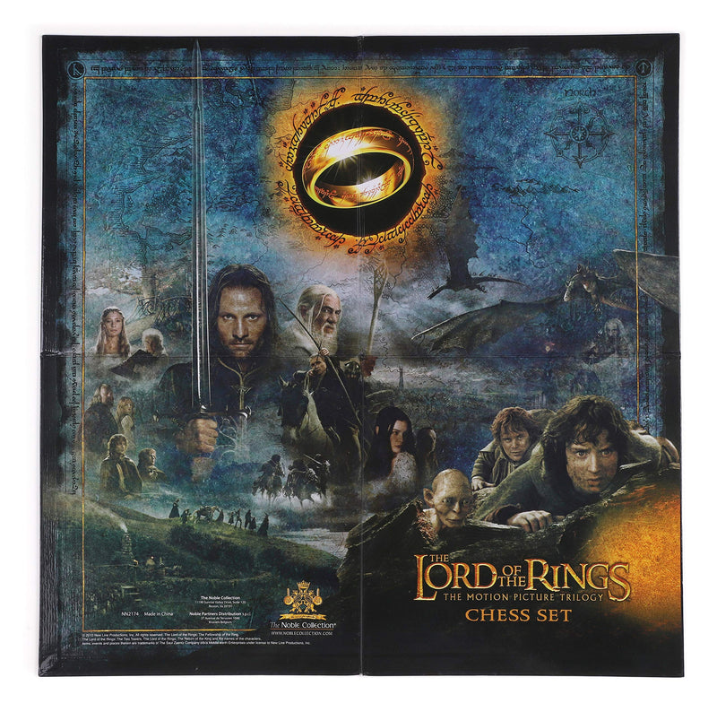 The Noble Collection The Lord of the Rings - Chess Set: Battle for Middle-Earth,Black, For 5 Players