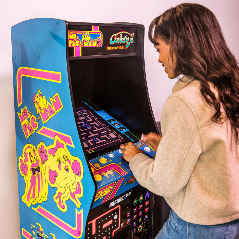 Arcade1up - Ms. Pac-Man vs Galaga - Class of 81 - Deluxe Arcade Machine